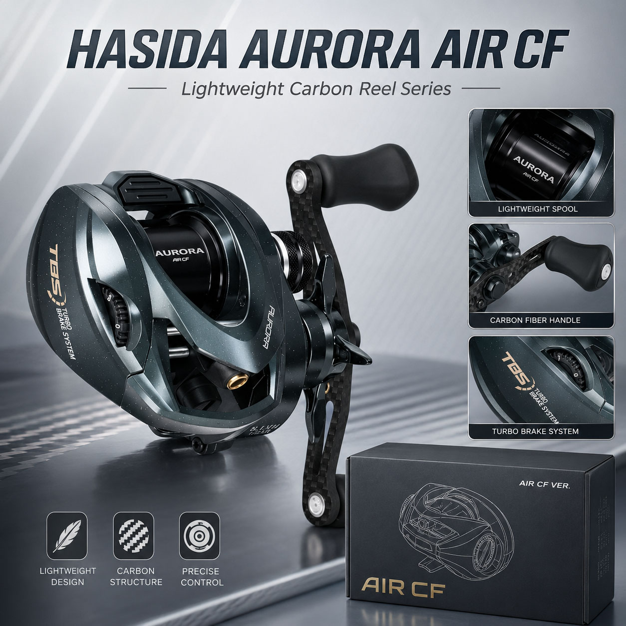 Carrete de Pesca HASIDA Aurora - Spincast Reel reseña y precio