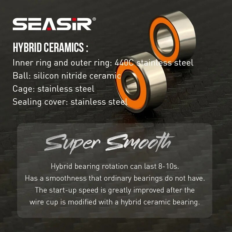 SEASIR-polea de pesca híbrida  - Reel Spare Spool reseña y precio